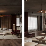 Modern luxury villa dining area finished by construction company Saudi Arabia